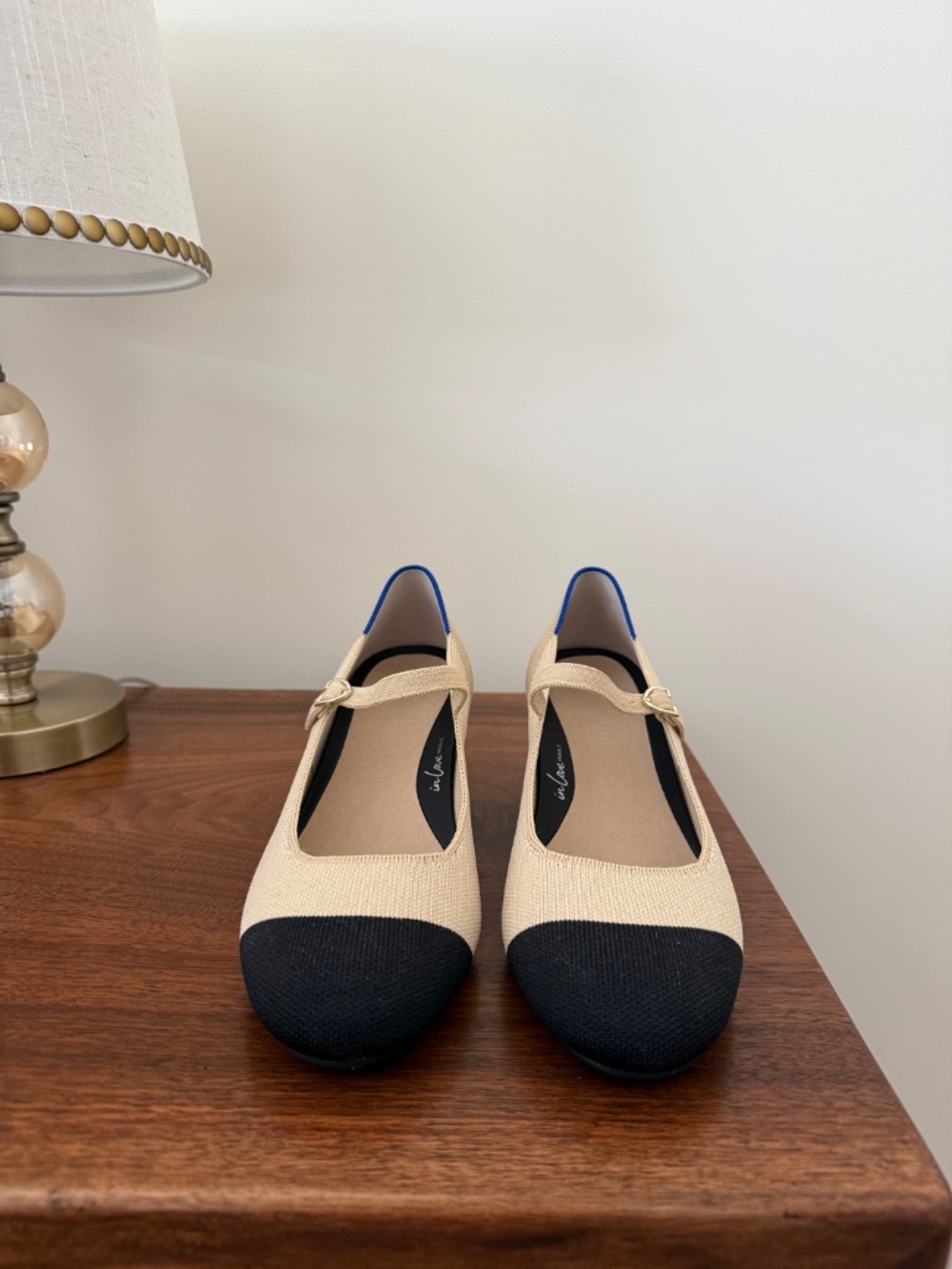 Rothy's The Mary Jane Heel in Cream Captoe, Size 8.5 - Picture 2 of 6